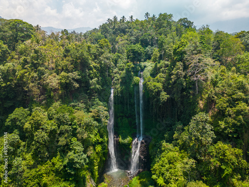 Sekumpul waterfall in the north of Bali © Michael