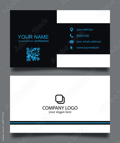 professional minimal business card design. professional stationary brand identity business card.