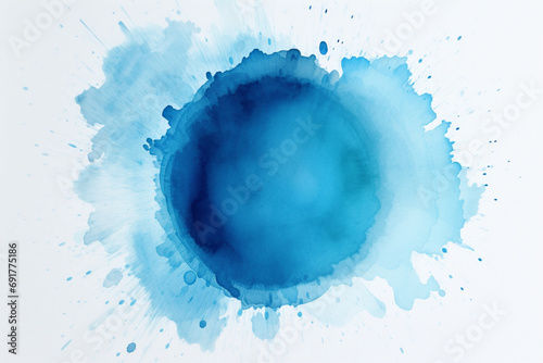 abstract watercolor hand painted background circle photo