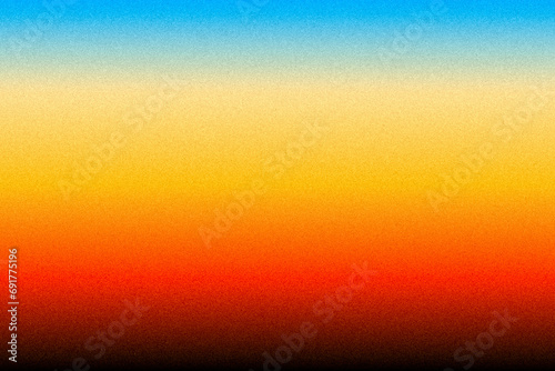 Orange blue teal white psychedelic grainy gradient color