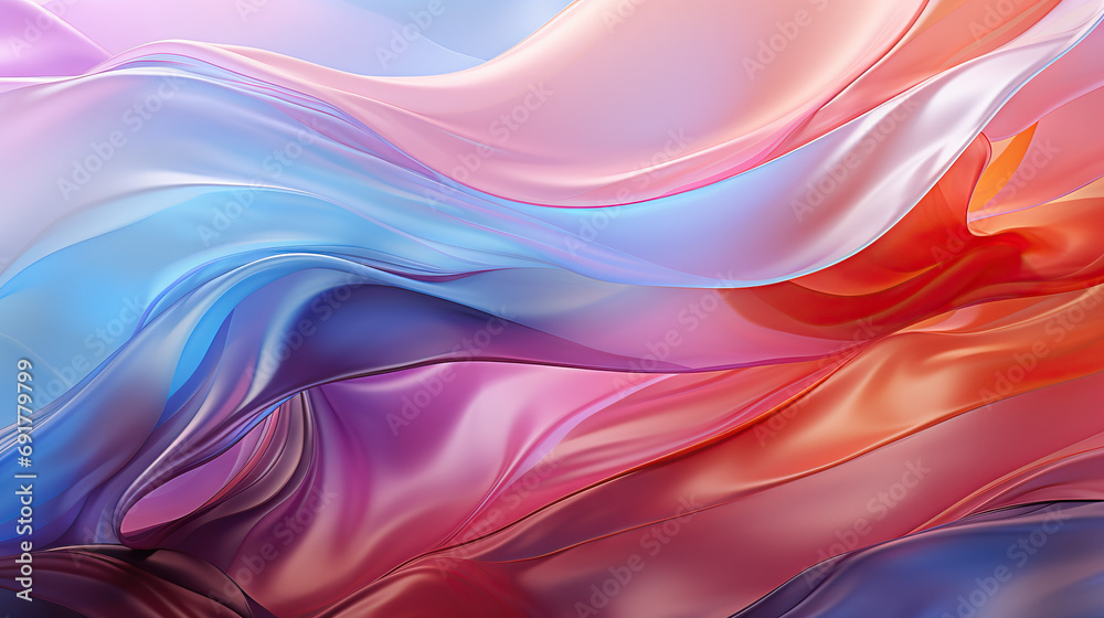 Pastel Rainbow Wavy Lines Backdrop: A Soft and Delicate Abstract Design with Gradient Hues Pastel Rainbow Wavy Lines Backdrop: A Soft and Delicate Abstract Design with Gradient Hues