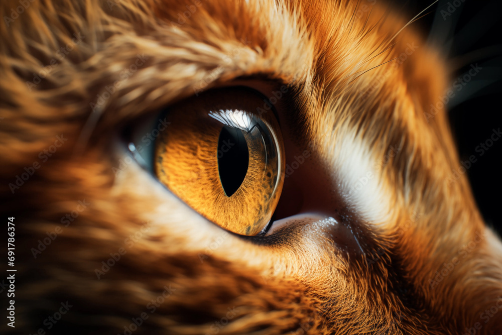 Macro Photograph of a Cat Eye