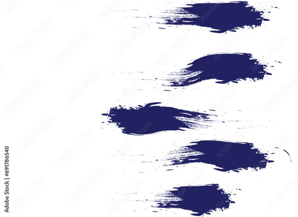 blue brush strokes vector style