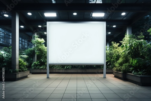 public shopping center mall or business center advertising mockup display