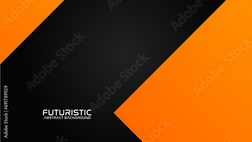 Abstract yellow orange and black contrast background. You can use for corporate design, cover brochure, book, banner web, advertising, poster, leaflet, flyer. vector illustration.