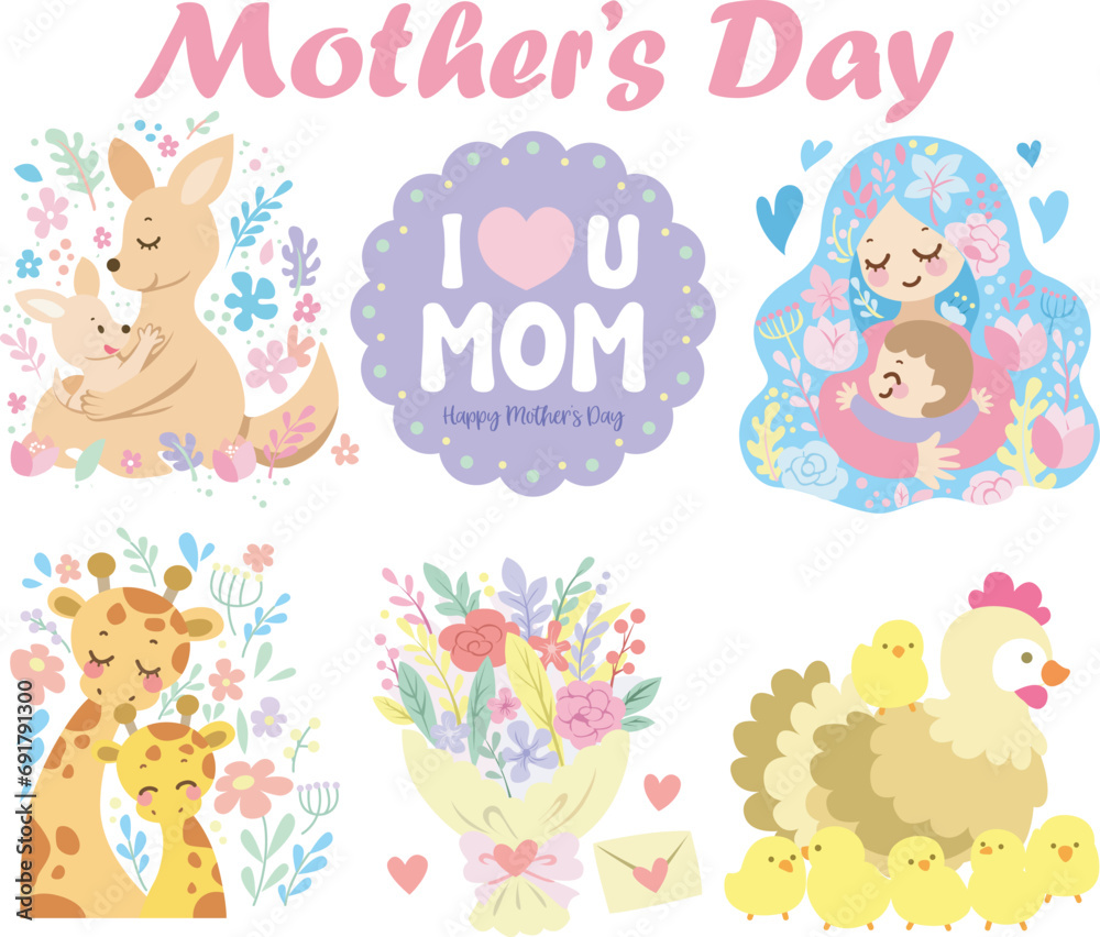 The theme of this card design is Mother’s Day.