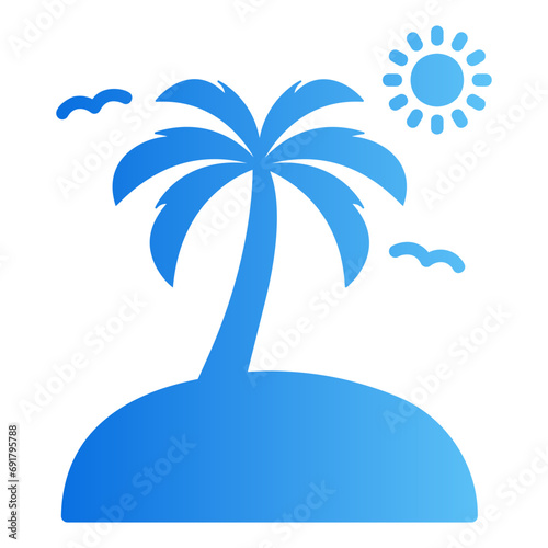 island gradient icon