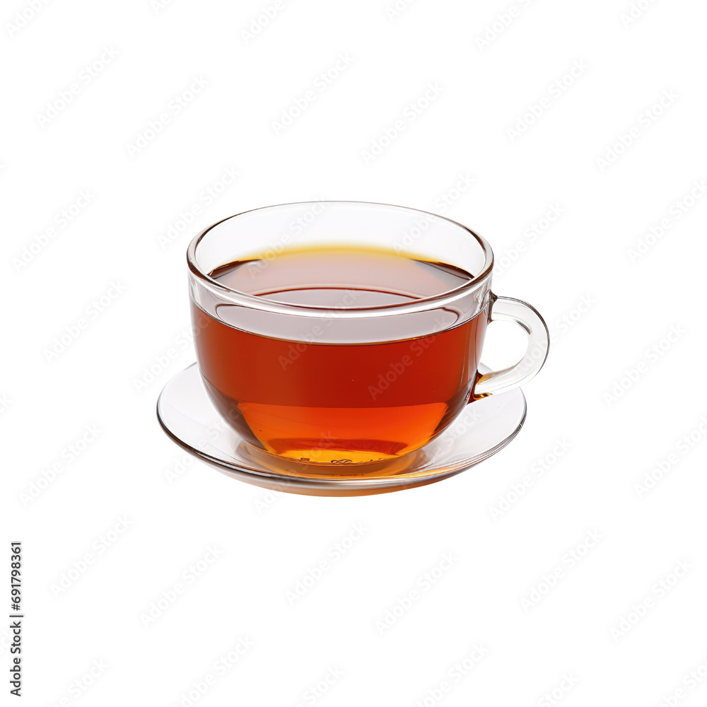 A cup of tea isolate transparent white background A cup of tea isolate transparent white background