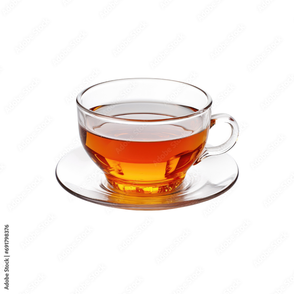 A cup of tea isolate transparent white background A cup of tea isolate transparent white background