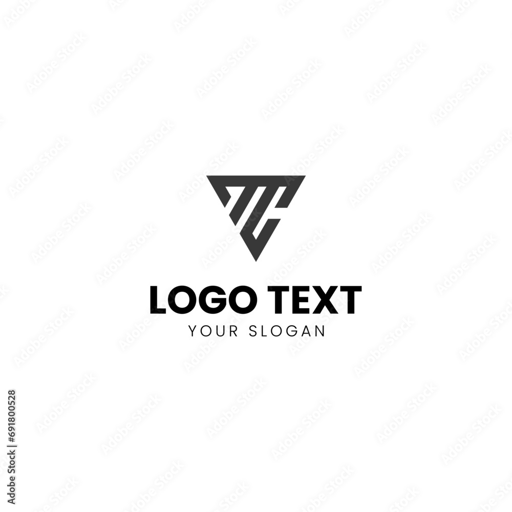 MC logo Vector Design Black on White Background MC logo Vector Design Black on White Background