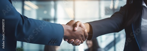 young business businesswoman handshake hand shake shaking meeting agreement office teamwork partner businessman hand startup creative black