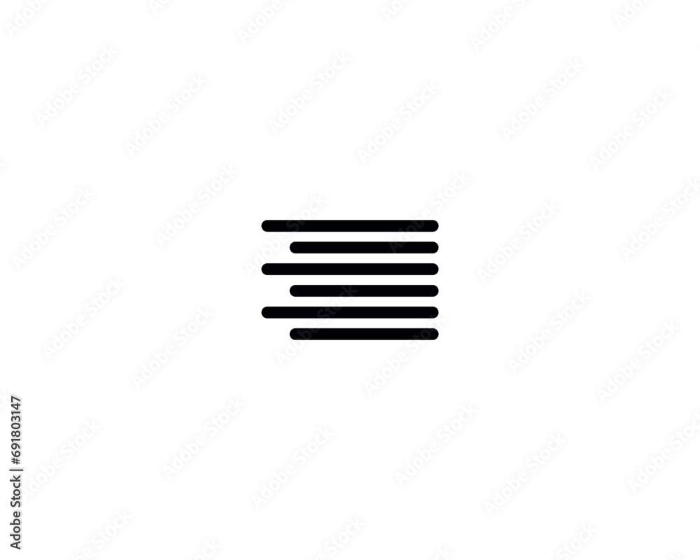 Align icon vector symbol design illustration