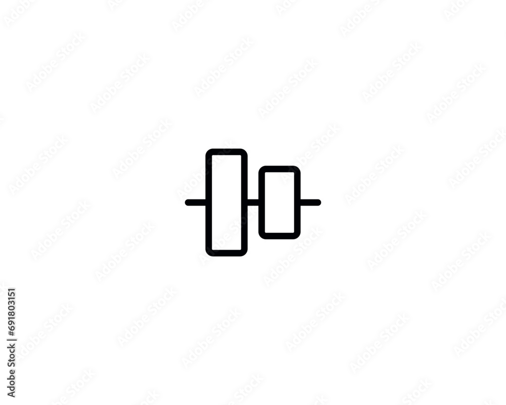 Align icon vector symbol design illustration Align icon vector symbol design illustration