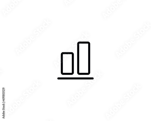 Align icon vector symbol design illustration