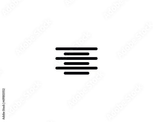 Align icon vector symbol design illustration