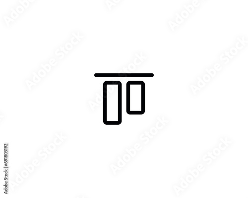 Align icon vector symbol design illustration