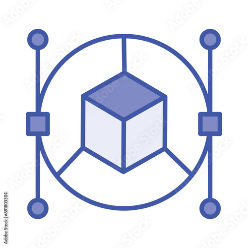 3d modeling vector design, ready to use icon isolated on white background