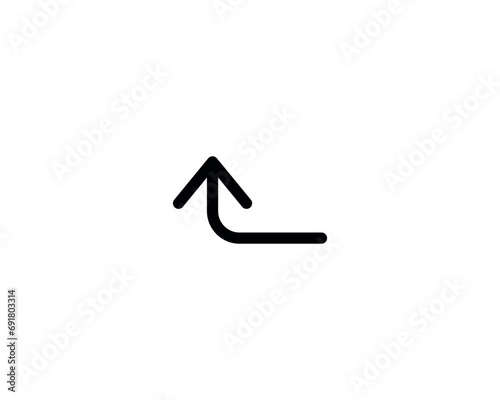 Arrow up icon vector symbol design illustration