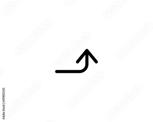 Arrow up icon vector symbol design illustration