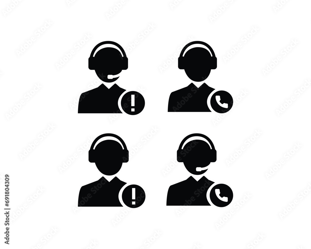 Customer service icon vector symbol design illustration Customer service icon vector symbol design illustration
