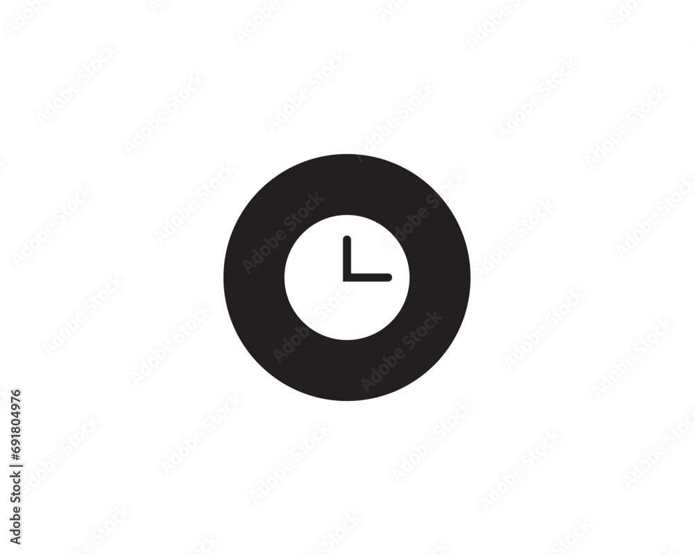 Clock icon vector design symbol illustration isolated Clock icon vector design symbol illustration isolated