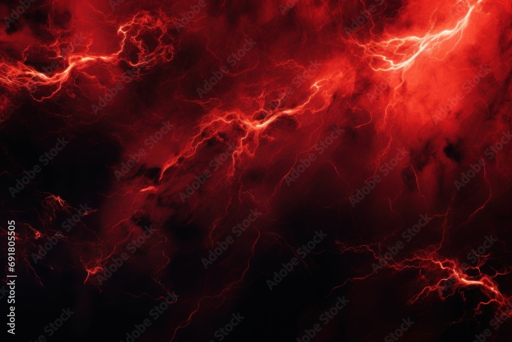  a red and black background with a lot of lightening in the middle of the image and a black background with a lot of lightening in the middle.