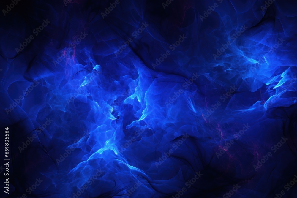  a dark blue background with red and blue swirls on the left side of the image and a black background with red and blue swirls on the right side of the left side of the image. - obrazy, fototapety, plakaty 