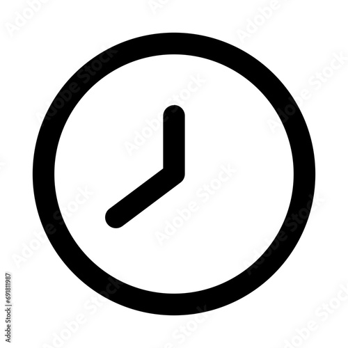 Wall Clock Line UI Icon