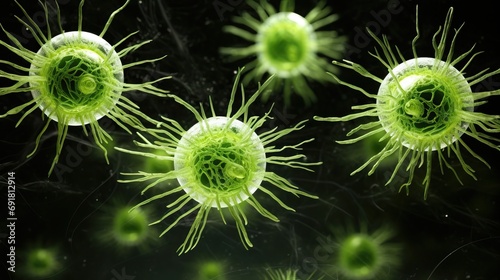 Microscopic medical and bio...