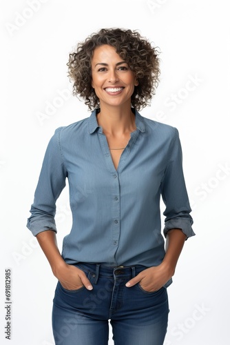 Mature woman in casual clot...