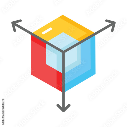3d modeling vector design, ready to use icon isolated on white background