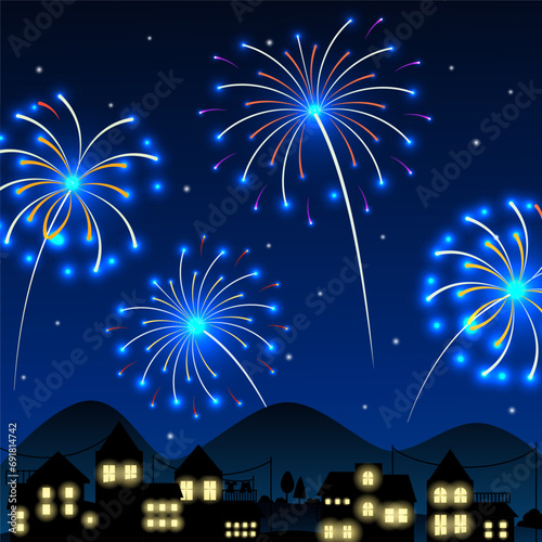 Fireworks in the New Year’s Eve