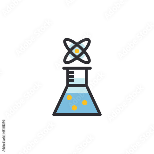 Bowl, atom, sciencie, scientific Icon photo