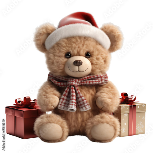 Cute Christmas Teddy Bear Gift Box
