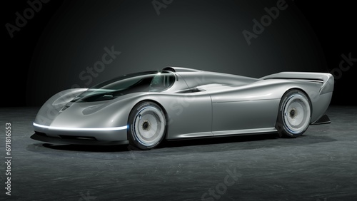 3D rendering of a brand-less generic concept racing car   © Andrus Ciprian
