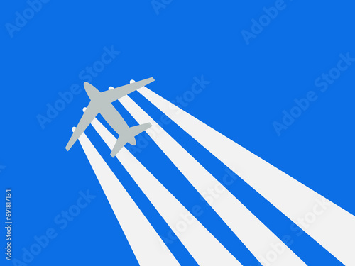 flat design world of aviation vector illustration