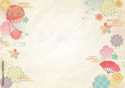 Japanese style new years background