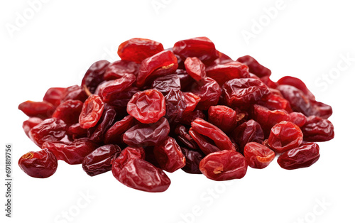 Fresh Dried Cranberries Display Scene on a transparent background