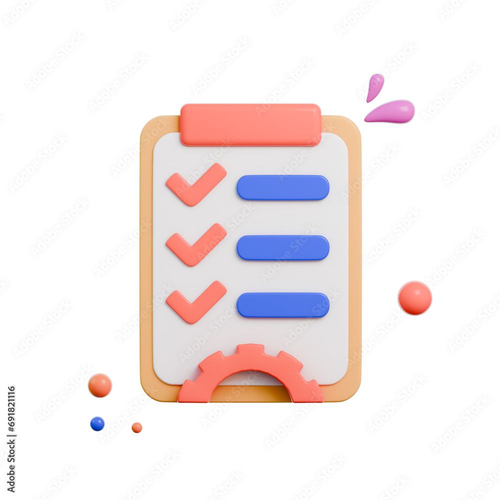 Project Management 3D icon Project Management 3D icon