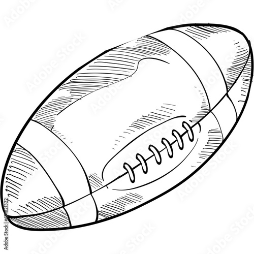 american football handdrawn illustration