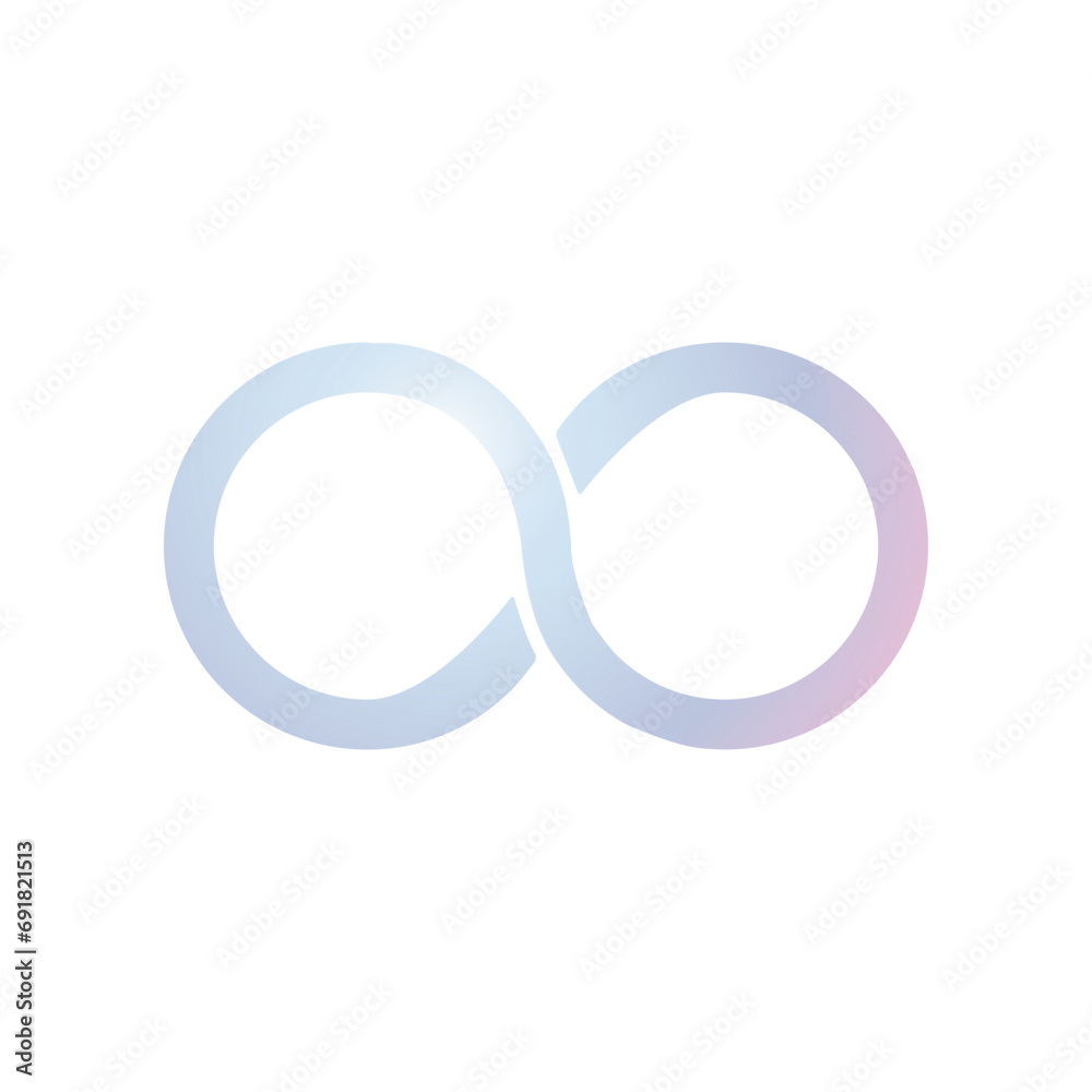 Fototapeta premium Infinity Icon for Graphic Design 