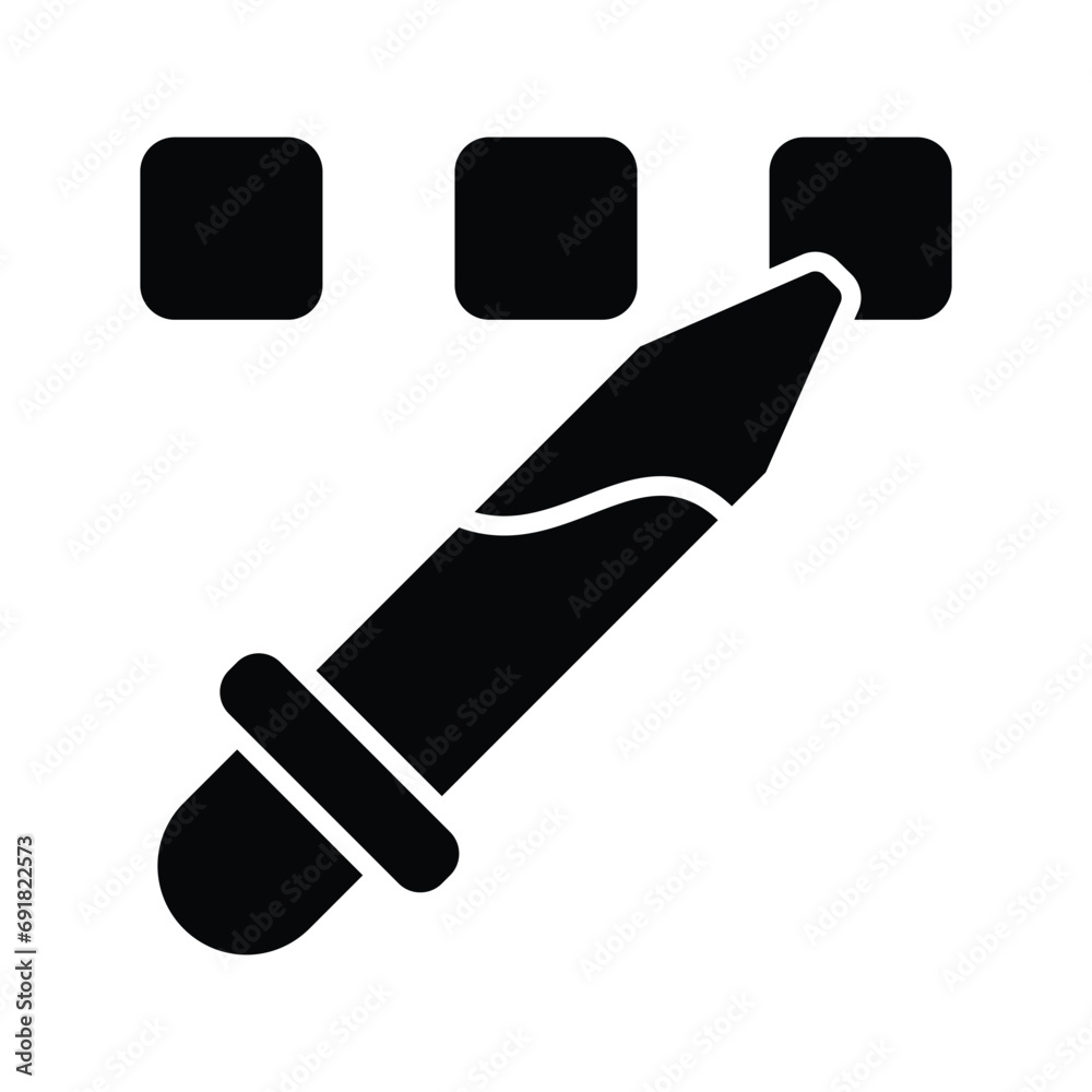 Customizable icon of eyedropper in modern style, color picker vector, coloring tool Customizable icon of eyedropper in modern style, color picker vector, coloring tool