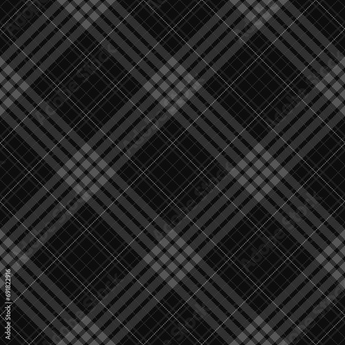  Tartan seamless pattern, grey and black, can be used in fashion design. Bedding, curtains, tablecloths 