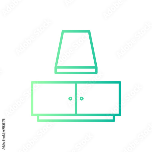 extractor hood gradient icon