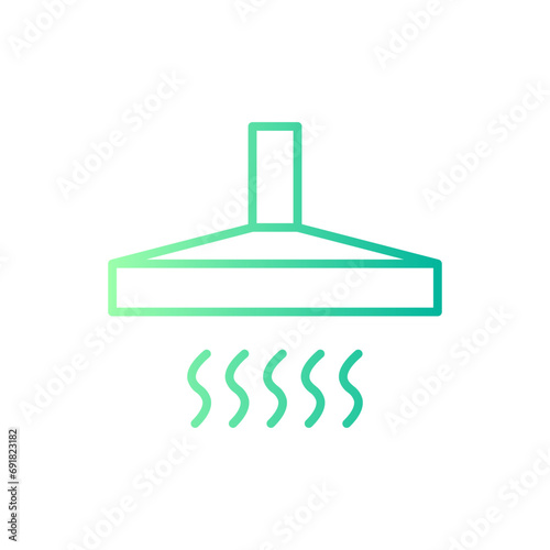 extractor hood gradient icon
