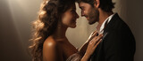 Glückselige Intimität: Mann und Frau eng vereint