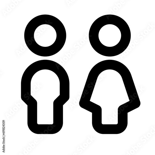 Toilet Line UI Icon