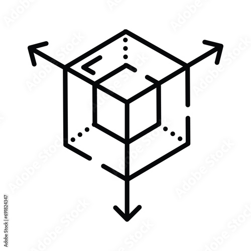 3d modeling vector design, ready to use icon isolated on white background