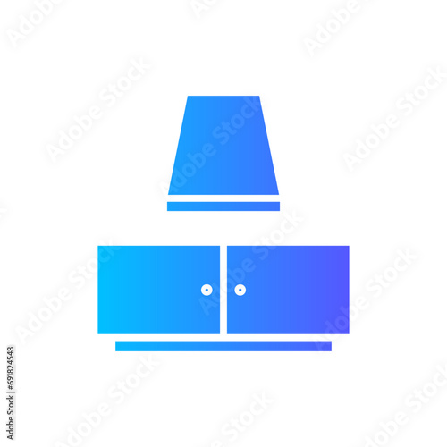 extractor hood gradient icon
