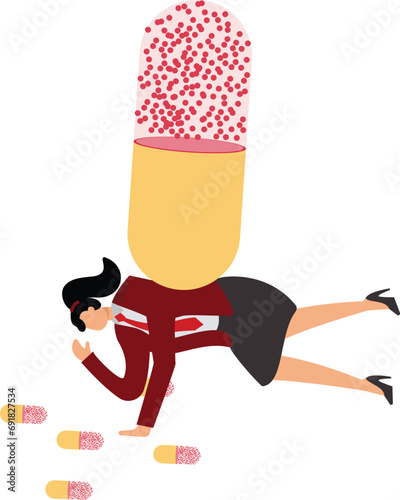 Overdose Businesswoman, Above, Addict, Addiction, Alertness, Bacterium, Biotechnology, Body Care, Bottle